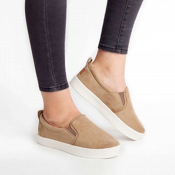 Slip-on Emily bej pentru dame